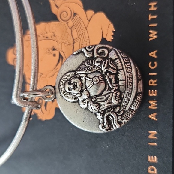 NWT Alex & Ani Laughing Buddha Bracelet. Silver Tone. - Picture 5 of 6